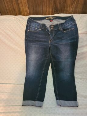 Arizona Jean Company Dark Blue Cropped Stretch Jeans